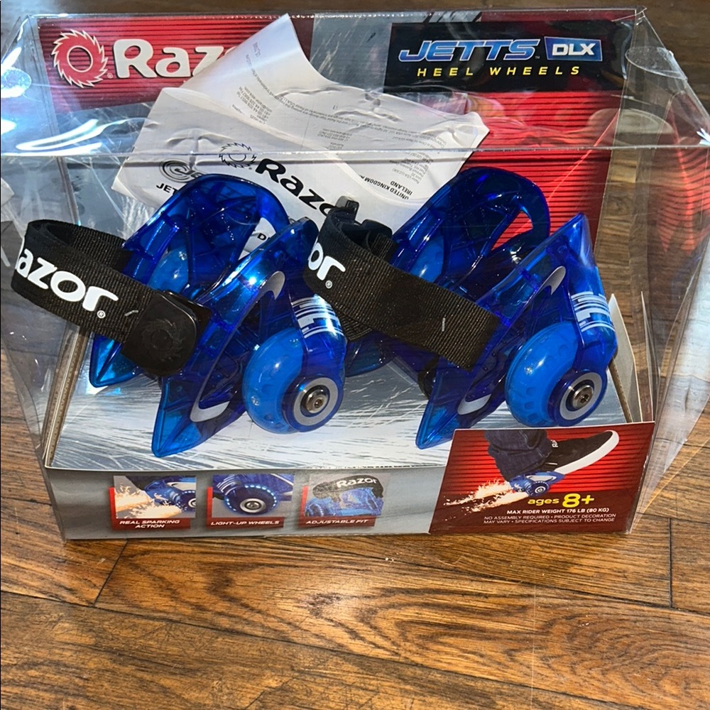 Razor Jett DLX Heel Wheels - Blue